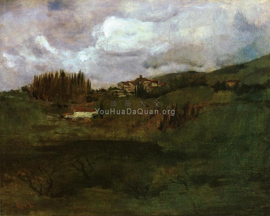 Tuscan Landscape - 约翰·亨利·特瓦克特曼